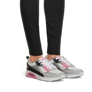 Avia Gray and Pink Sporty Sneakers